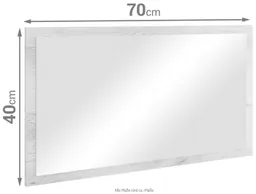 OTTO home Garderobenspiegel TOKYO/ PARIS (Packung, 1-St), Garderobenspiegel Breite 40- 70cm, hochkant oder quer montierbar – Produktbild 1 von 1