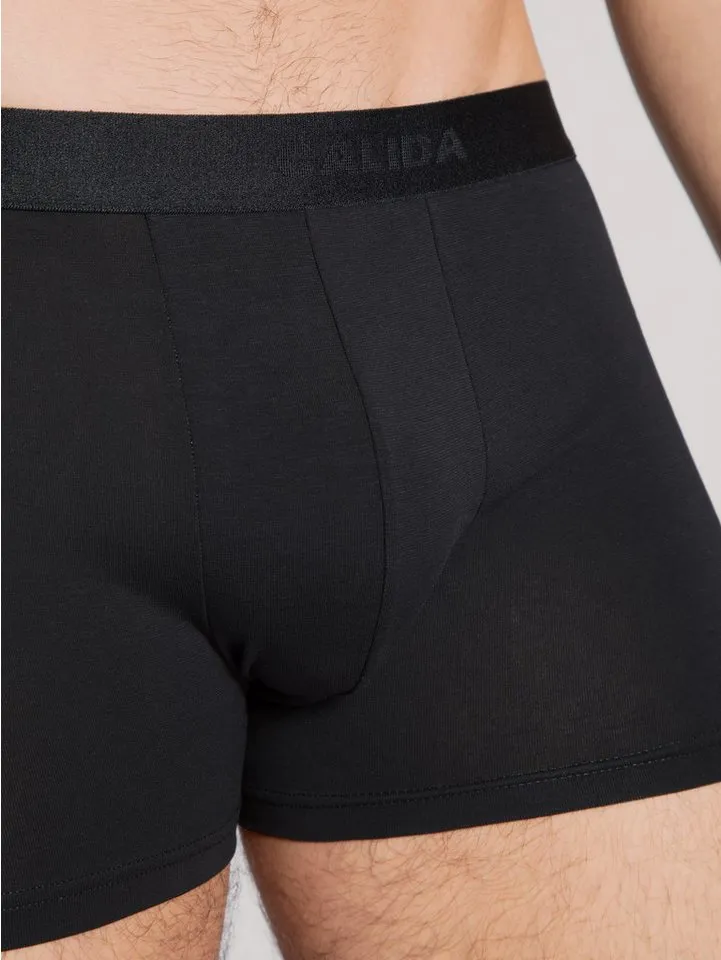CALIDA CALIDA Boxershorts Natural Benefit (3er Pack) Single Jersey-Qualität, elastisch, Schwarz, – Produktbild 5 von 5