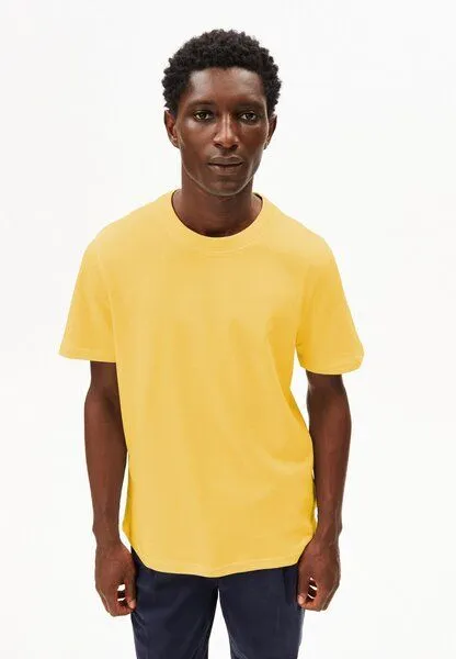 ARMEDANGELS ARMEDANGELS MAARKOS MID WEIGHT Herren T-Shirt aus Bio-Baumwolle, Sunflower, – Produktbild 1 von 3