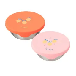 Fresk Snackbox-Set für Kinder – 2 Edelstahldosen mit Silikondeckel – Produktbild 1 von 1