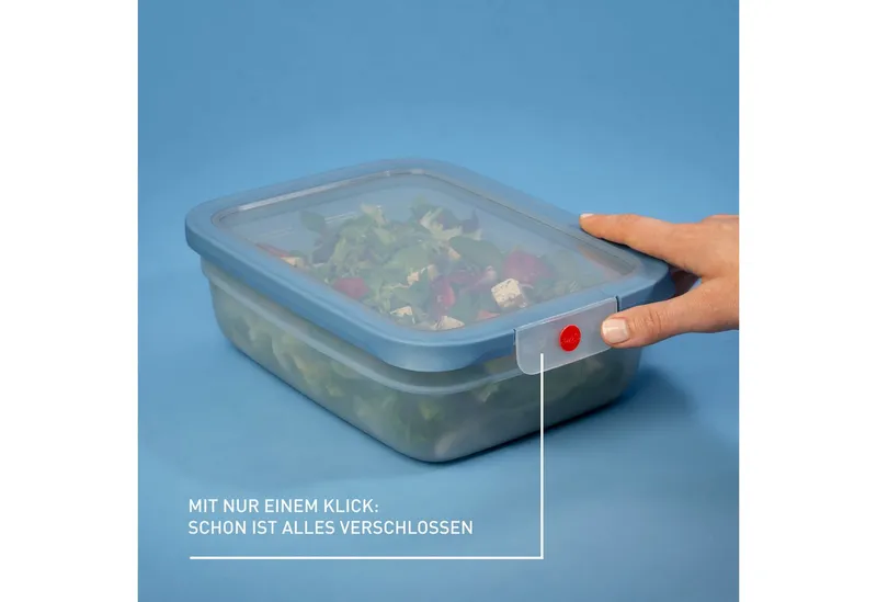EMSA EMSA Frischhaltedose "oneClick" aus Kunststoff, 2,3 l, Blau, – Produktbild 4 von 6