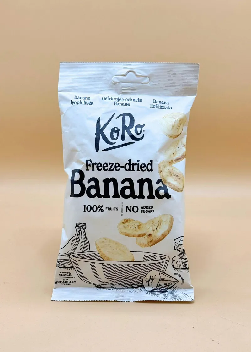 KoRo Gefriergetrocknete Bananenscheiben | 45 g – Produktbild 1 von 1