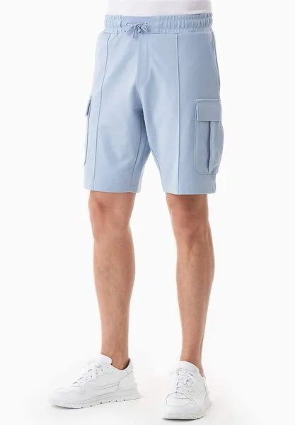 ORGANICATION ORGANICATION Cargo-Sweatshorts aus Bio-Baumwolle, Ice bluıe, – Produktbild 3 von 3