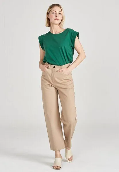 Givn Berlin Givn Berlin Damen Hose aus Bio-Baumwolle "Claire", Light brown, – Produktbild 2 von 4