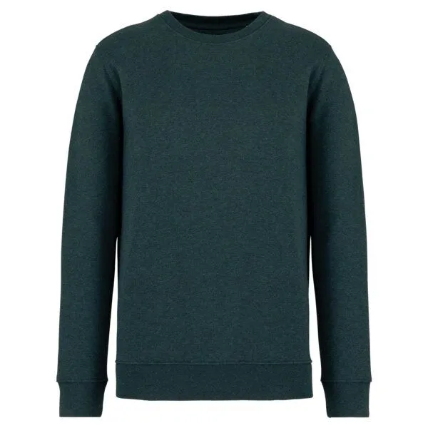Greenspired Greenspired Umweltfreundliches Unisex-Sweatshirt mit Rundhalsausschnitt 350g/m² XXS - 4 XL (slimfit), Meliertes grün, – Produktbild 1 von 1