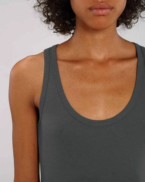 YTWOO YTWOO Damen Top aus Bio Baumwolle, nachhaltig & fair, viele Farben, Anthrazit, – Produktbild 2 von 4