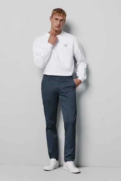 M 5 BY MEYER M 5 BY MEYER Casual Baumwollchino, Blau (blau), – Produktbild 1 von 5