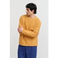 Rotholz Rotholz Herren vegan Strickpullover Gerippt Gelb – Produktbild 1 von 1