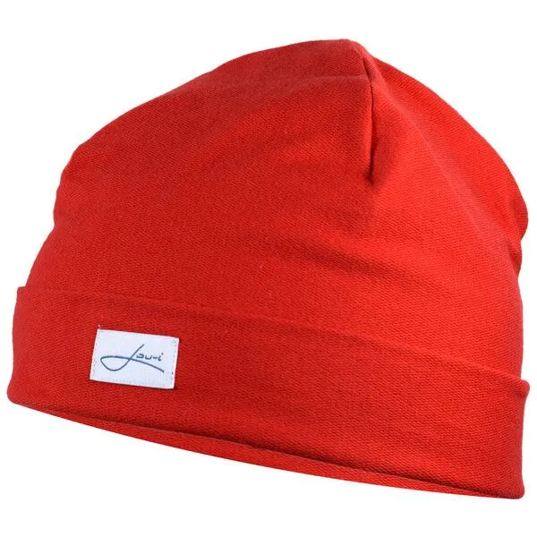 Lou-i Lou-i Baumwollmütze Made in Germany - Bequeme Wintermütze, Rot, – Produktbild 4 von 7