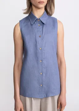 De IONESCU De IONESCU Damen vegan Ärmelloses Bârsana Shirt – Produktbild 1 von 1