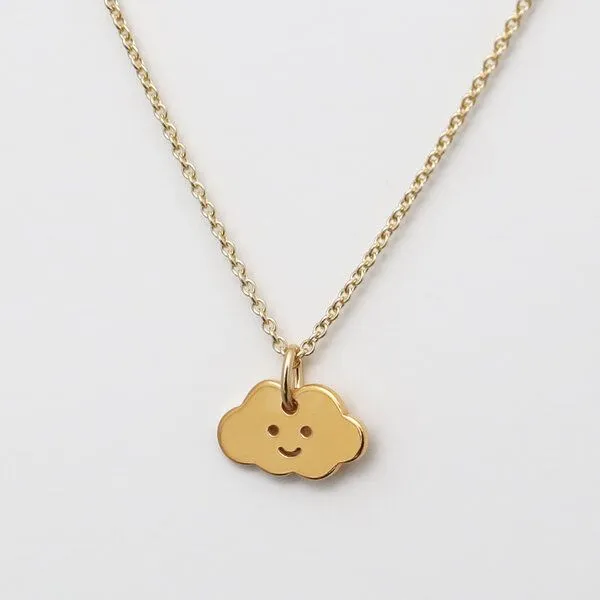 BELLYBIRD Jewellery BELLYBIRD Jewellery Kinderkette - kleine Wolke, Anhänger/ Silber/ Silber vergoldet, Silver, – Produktbild 1 von 4