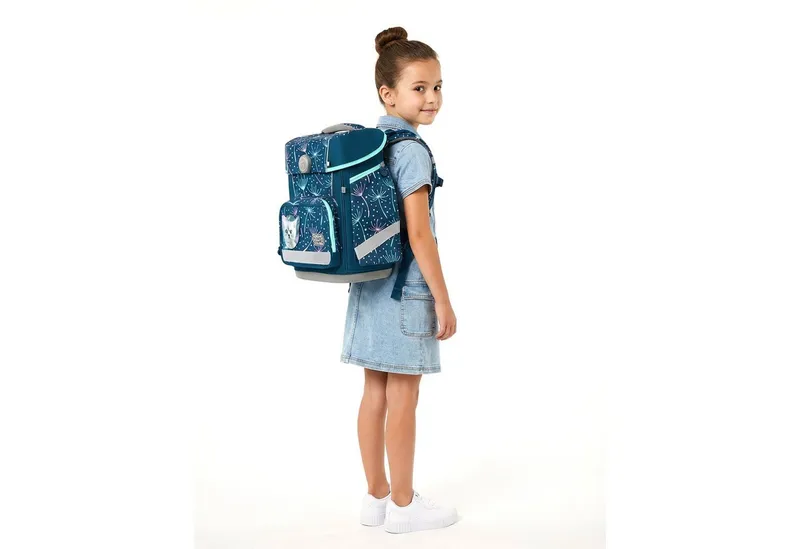 School-Mood School-Mood Schulranzen Champion Maxx (6-tlg), Polyester, Blau, – Produktbild 2 von 5