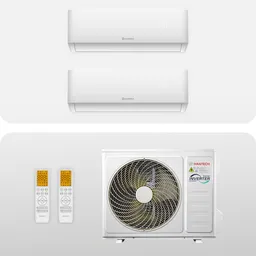 HANTECH Hantech Multisplit Klimaanlage 2 x 9.000 BTU (2,6kW) - WiFi - H-Pro – Produktbild 1 von 1