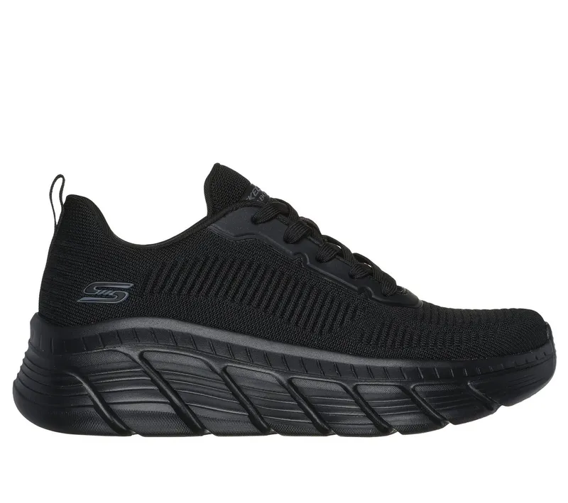 Skechers Skechers BOBS B FLEX HI-FLYING HI Sneaker, Trainingsschuh, Schnürschuh, Freizeitschuh in veganer Verarbeitung, Schwarz, – Produktbild 4 von 5