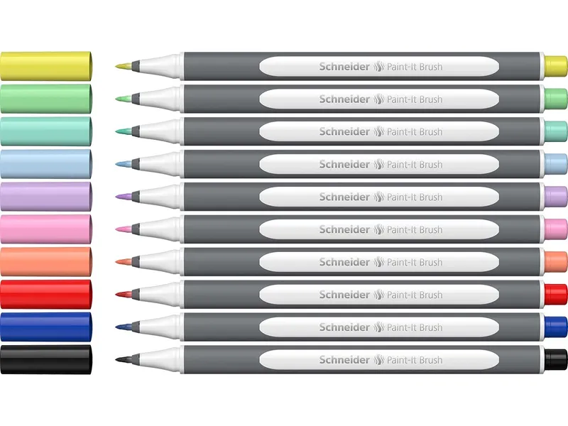 Schneider Schneider 10er Set Brushpen "Paint-It" farbig sortiert – Produktbild 1 von 1