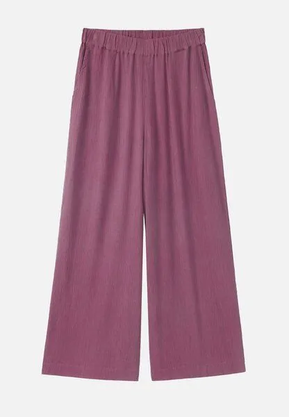 recolution Damen Crinkle Hose aus LENZING ECOVERO Viskose - MANDEVILLA - recolution, Dark tulip (rosa), – Produktbild 1 von 1