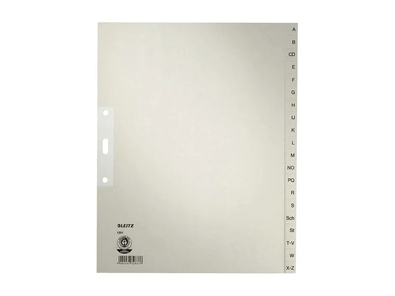 Leitz Leitz Register aus Tauenpapier A-Z, A4 Überbreite – Produktbild 2 von 3
