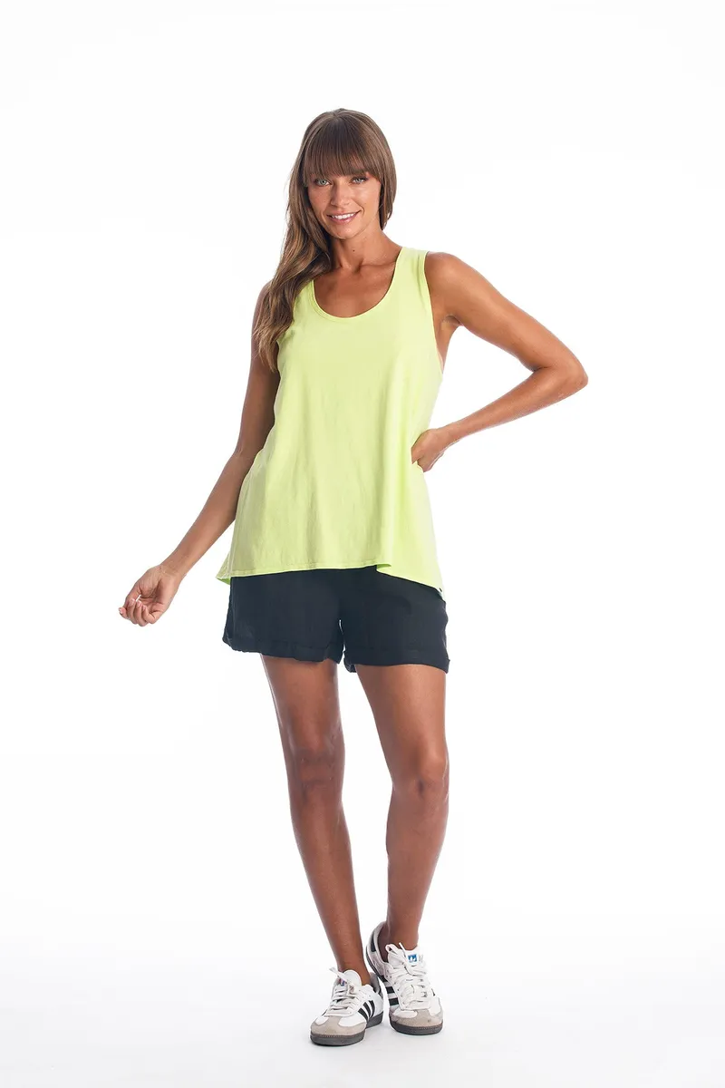 RAVENS VIEW IBIZA RAVENS VIEW IBIZA Damen vegan Top Easy Lime Yellow, Hellgelb, – Produktbild 2 von 2
