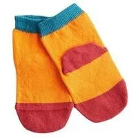 Leela Cotton Leela Cotton Baby/Kinder Socken Bio-Baumwolle, Orange/kirschrot/petrol, – Produktbild 1 von 1