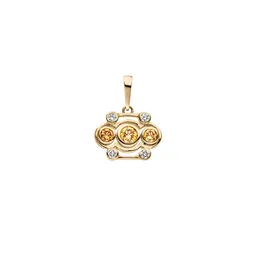 Maren Jewellery Blossom Anhänger - 18K Gelbgold & Labordiamanten Gelb – Produktbild 1 von 1