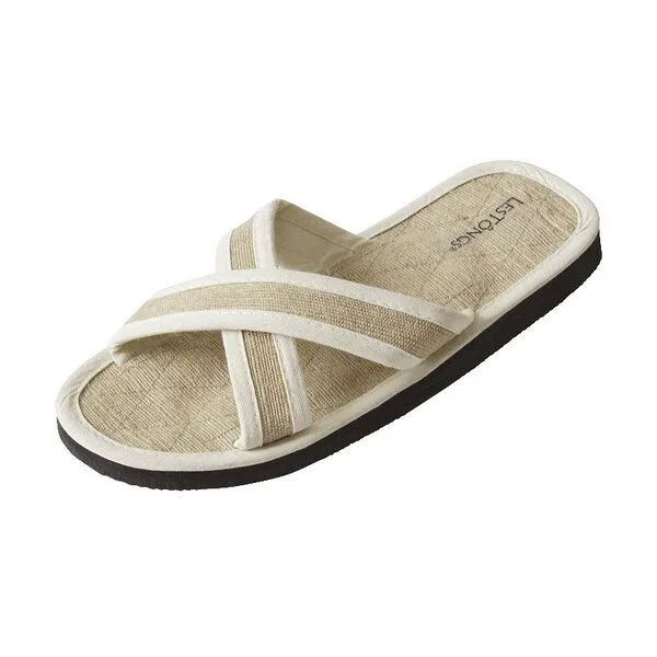 Les Tôngs Les Tôngs JUTE-X Jute Zimtlatschen Zimtsohle Flip Flops, Jute/weiß, – Produktbild 3 von 4