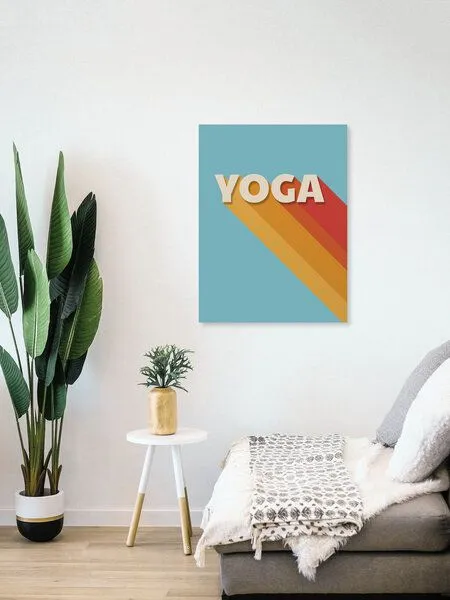 Photocircle Photocircle Poster / Leinwandbild - Yoga retro typography – Produktbild 4 von 4