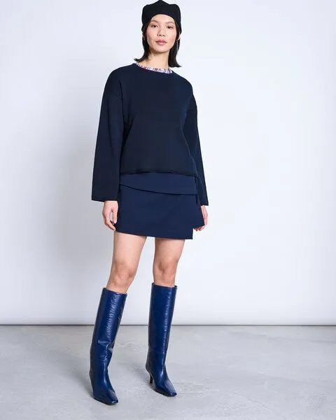 JAN N JUNE JAN N JUNE Strickpullover Light Knit Jumper WILLIAMSBURG, Nightfall, – Produktbild 4 von 6
