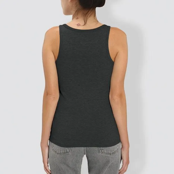 little kiwi little kiwi Damen Tank Top, „Vinyl“, Dark heather grey, – Produktbild 3 von 3