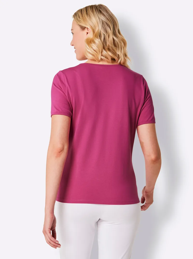 feel good Shirt fuchsia, Fuchsia, – Produktbild 2 von 2