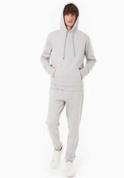 ORGANICATION ORGANICATION Sweathoodie aus Bio-Baumwolle und TENCEL Modal, Light grey, – Produktbild 2 von 4