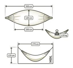 La Siesta La Siesta Hängematte Modesta latte,140x200cm,Single – Produktbild 1 von 1
