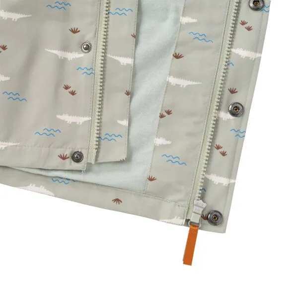 Fresk Regenjacke für Kinder – recyceltes Polyester, mit Kapuze –6 Jahre, Croco, – Produktbild 2 von 4