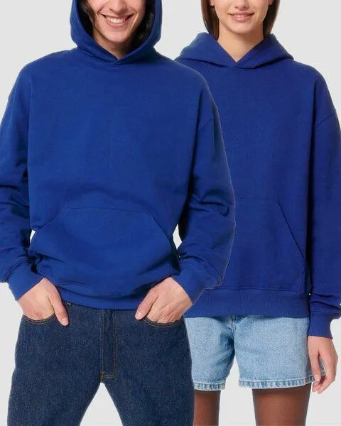 YTWOO YTWOO Oversized Unisex Hoodie mit Kängurutasche, Dry, nachhaltig, Bio-Baumwolle, Blau, – Produktbild 1 von 4