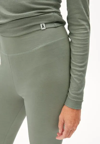 ARMEDANGELS ARMEDANGELS FARIBAA Damen Leggings aus Bio-Baumwoll Mix, Grey green, – Produktbild 3 von 4