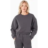 ORGANICATION ORGANICATION SILLIVIA | Essentials Crop-Sweatshirt aus Bio-Baumwolle und recyceltem Polyester, Shadow, – Produktbild 1 von 1
