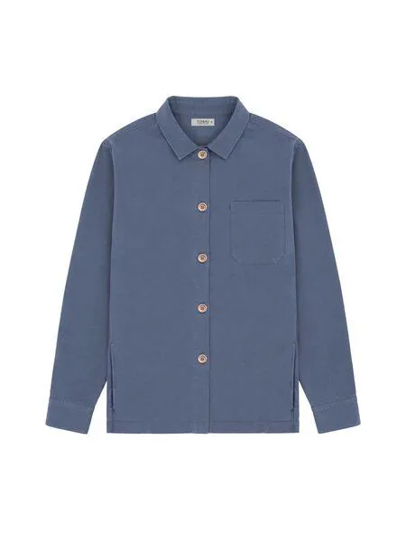 FUXBAU Fuxbau Männer Overshirt, Blaugrau, – Produktbild 3 von 4