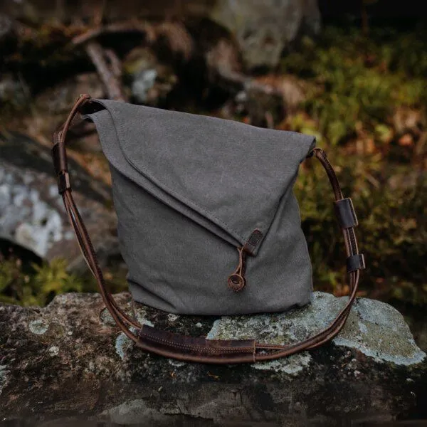NORDLICHT NORDLICHT Tasche aus Bio-Baumwolle SMILLA, Grau, – Produktbild 1 von 4