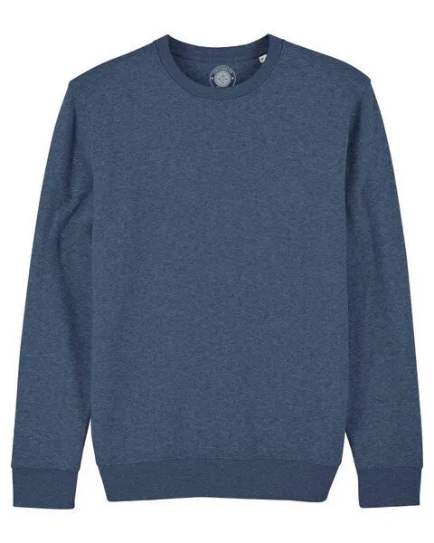 University of Soul University of Soul Unisex Sweatshirt aus Bio-Baumwolle "Rodriguez", Dunkelblau meliert, – Produktbild 1 von 2