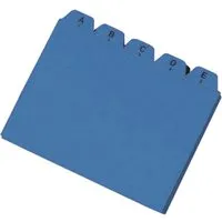 Karteiregister A-Z DIN A6, 25 Stk. aus Recyclingkarton, blau – Produktbild 1 von 1