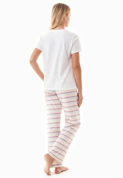 ORGANICATION ORGANICATION TRINNITY | Pyjama-Set aus Bio-Baumwolle, Off white, – Produktbild 3 von 4