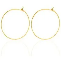 ELEKTROPULLI ELEKTROPULLI Feine Creolen in 20mm, Gold, – Produktbild 1 von 1