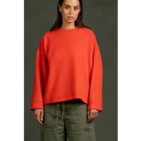 Kuyichi Kuyichi Damen vegan Langarmshirt Hadley Poppy Red, Rot, – Produktbild 1 von 1
