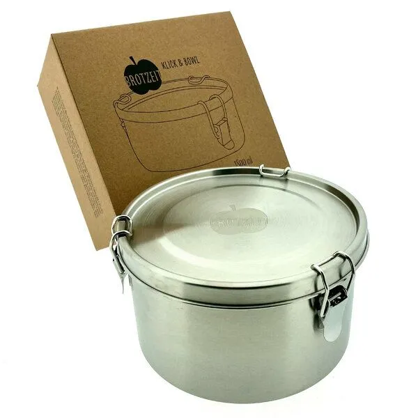 Brotzeit Brotzeit Dichte Edelstahl Lunchbox Click & Bowl, 1800ml – Produktbild 2 von 4