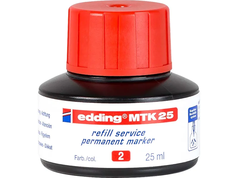 Edding Edding Nachfülltinte "MTK 25" für Permanentmarker, Rot, – Produktbild 1 von 1