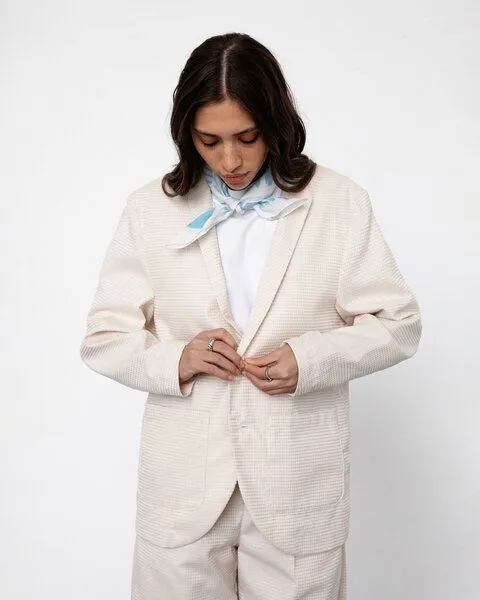 Rotholz Rotholz Casual Blazer Bio Baumwolle, Creme, – Produktbild 1 von 7