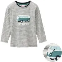 People Wear Organic People Wear Organic Langarm Shirt, natur geringelt, "Van", Bio-Baumwolle – Produktbild 1 von 1