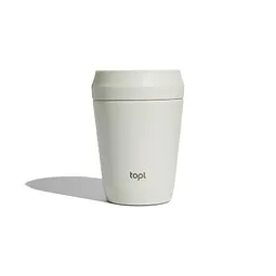 Topl Topl-Trinkbecher aus rec. Stahl mit 360-Grad-Deckel 236ml, Braun, – Produktbild 1 von 1