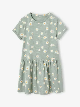 Vertbaudet Mädchen Shirtkleid BASIC salbei margeriten – Produktbild 1 von 1