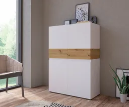 Home affaire Highboard Rimini, Hochschrank, Hochkommode, 4 Türen, Höhe 129 cm – Produktbild 1 von 1