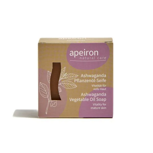 Apeiron Apeiron Pflanzenöl-Seife Ashwaganda 100g – Produktbild 1 von 3